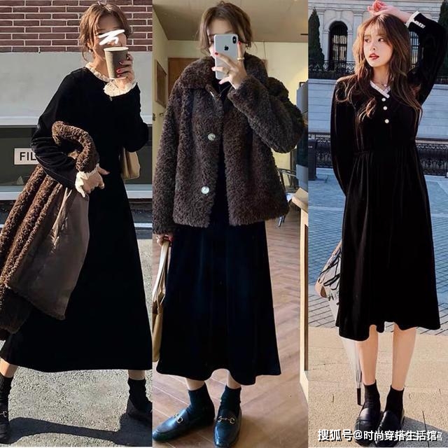 长度 秋冬多穿这3条连衣裙,时髦显瘦又气质,配大衣棉服穿就很美