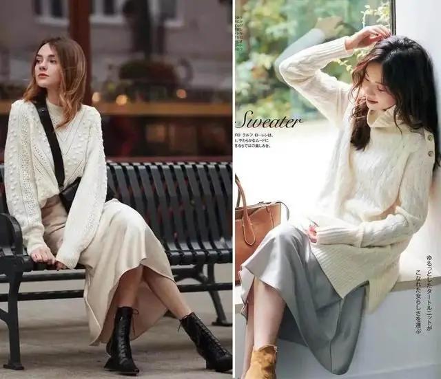 胖子 “过膝半裙”才是矮子+胖子的福音，时尚显高还洋气