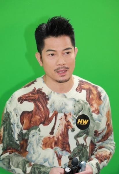 郭富城 郭富城穿针织衫亮相，尽显中年男性硬朗气质，脸上皱挺明显了