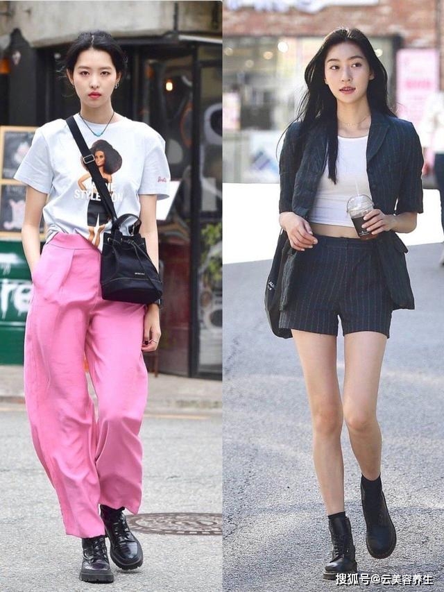 身材被“韩国学妹”的穿搭圈粉了，俏皮减龄，看着还很有女人味