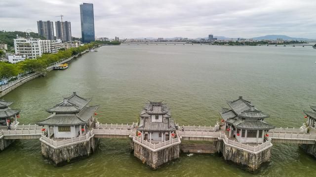 古代|中国最早的启闭式桥梁，潮州城市地标建筑，广济桥