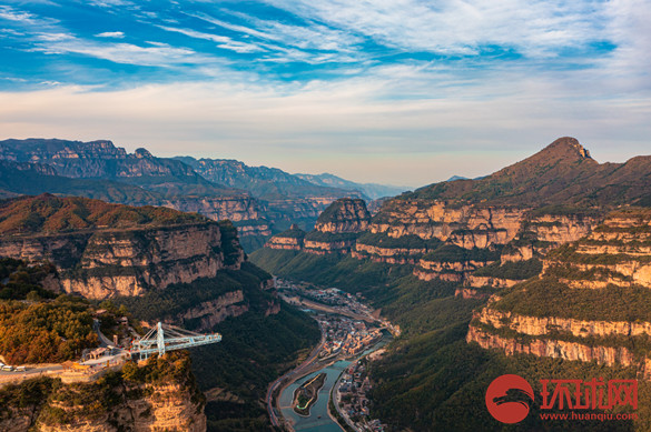 航拍中原|河南太行大峡谷秋日壮丽多娇