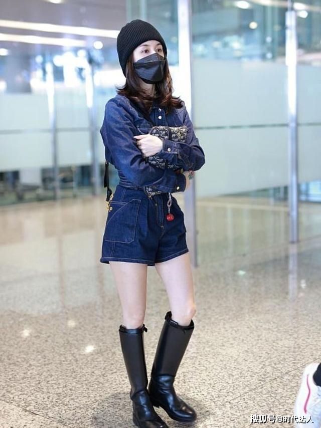 身材 王子文是有多瘦?连靴子也“塞不满”,还好穿搭够抢眼