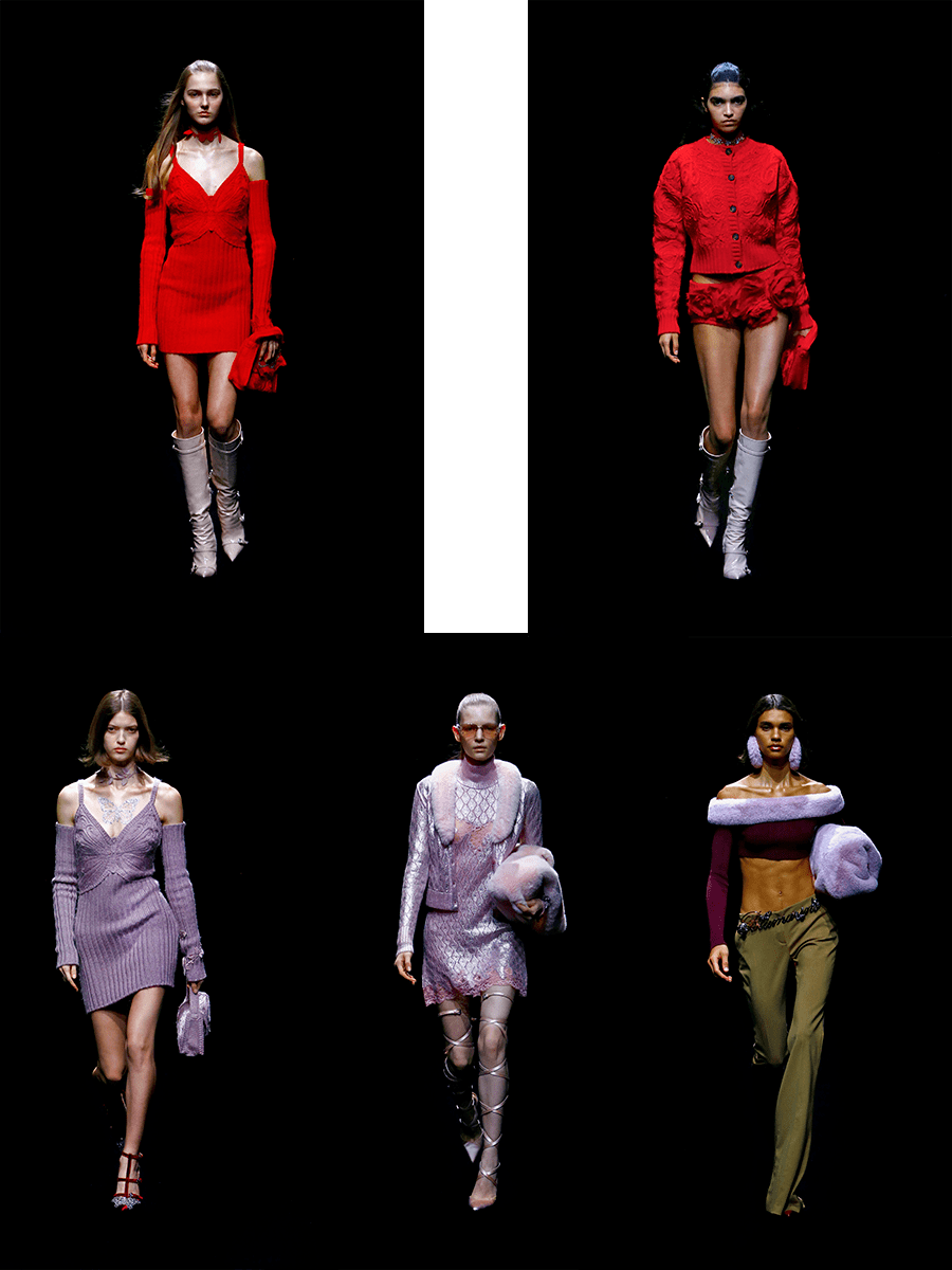 视觉 Blumarine 2021秋冬，虽然不太暴露，不过还是更多了一些怀旧与性感