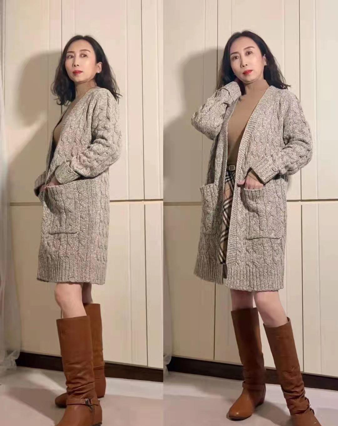 身材 年过半百却比年轻人还会穿，这位大龄博主的穿搭，高级洋气