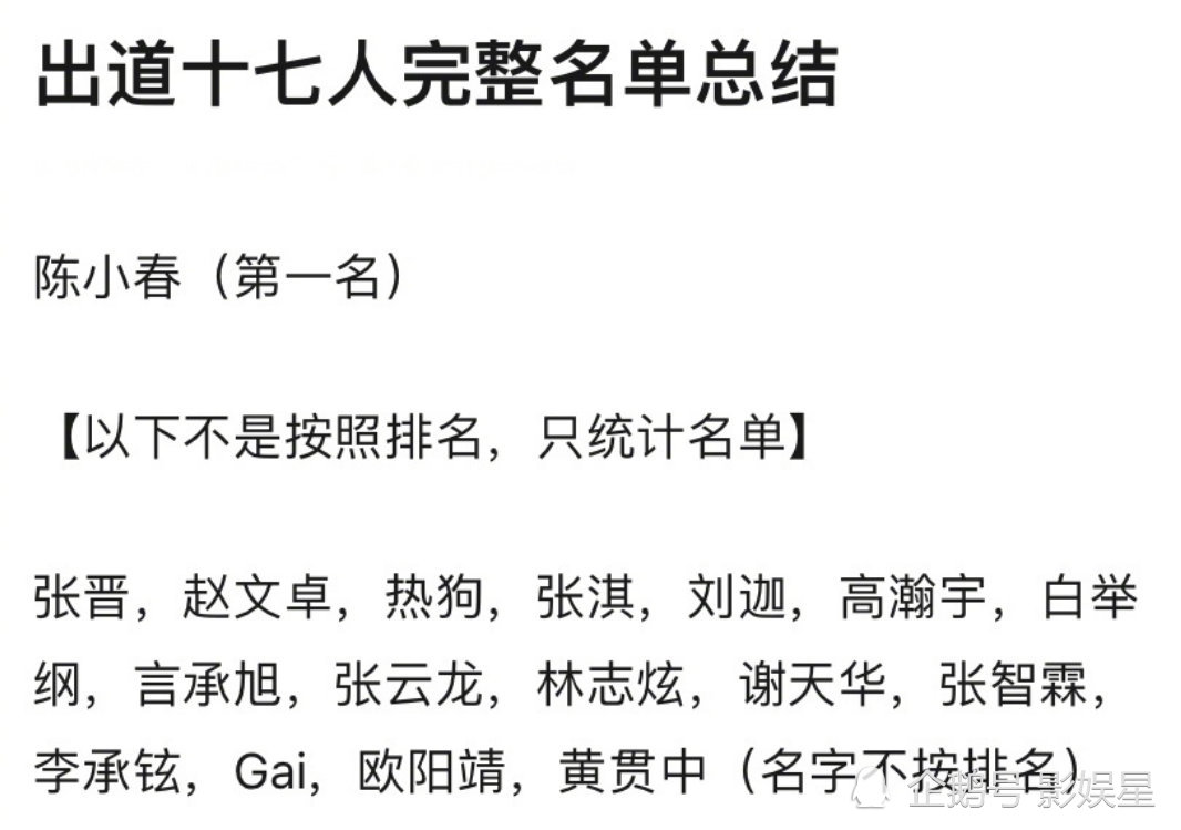 张晋|《披荆斩棘》成团名单：陈小春C位，1人成“锦鲤”，这2人逆袭