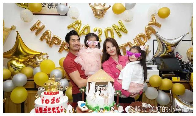 贵妇 方媛晒全家福为郭富城庆生！打扮精致终于像贵妇，俩女儿颜值超高