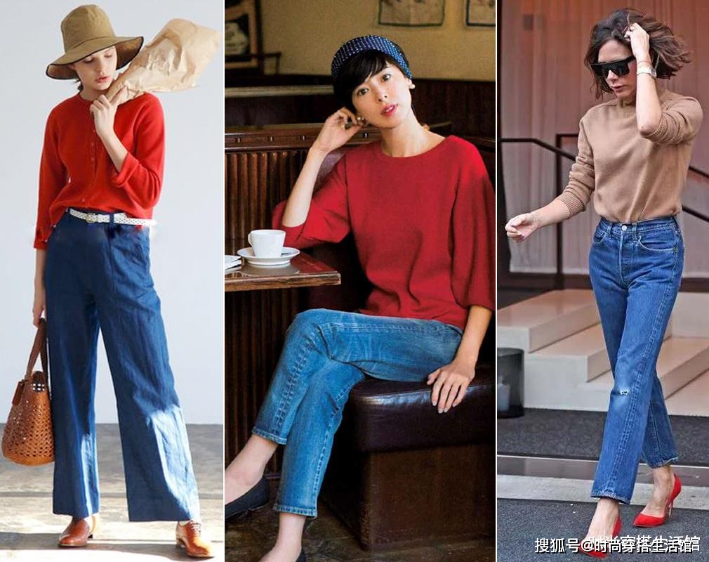 毛衣 降温后牛仔裤不用买太多，真正有品味的女人，备上这几款就够了