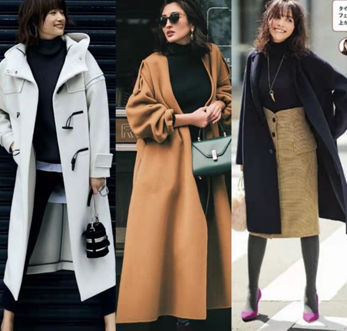 亮点 大衣+衬衫、大衣+打底衫，才是冬季最实用的搭法，体面优雅又时尚