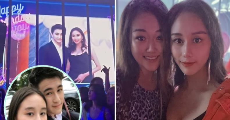 波浪 22岁何超欣办豪华生日派对，一袭黑裙搭配红唇，浑身散发着豪门范