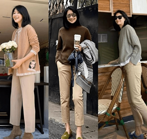 大衣 50+的成熟女性更要会穿，这3个搭配上的小技巧，好用还好看