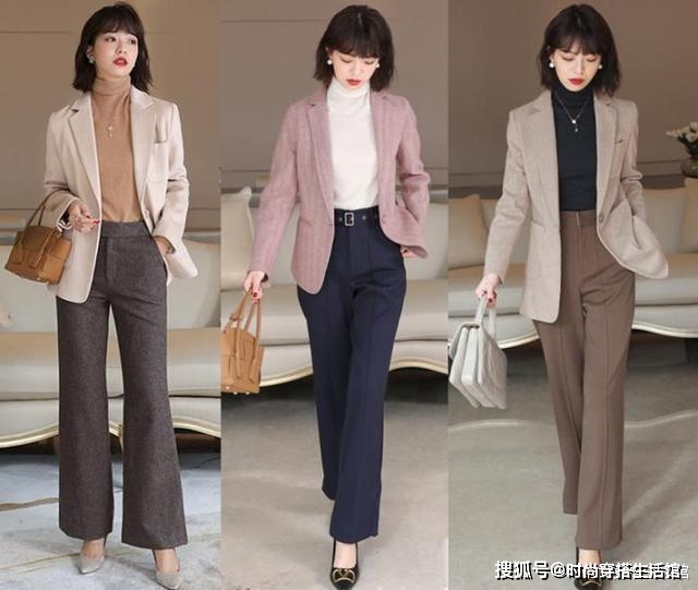 毛衣 初冬的裤子“穿松不穿紧”，1个思路和4个公式，尤其适合40岁女人