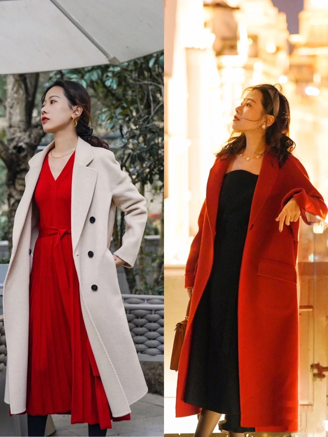 个性 穿大衣配“裤袜”太俗，今年流行大衣露腿穿，优雅大方更显成熟美