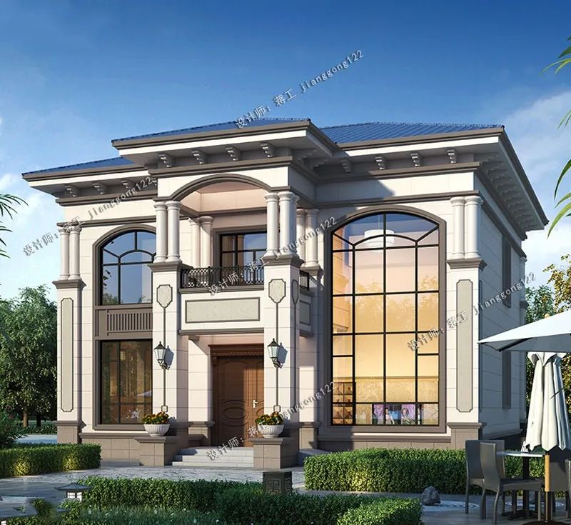 2021年最新款二层别墅2款方案挑高客厅设计太赞了