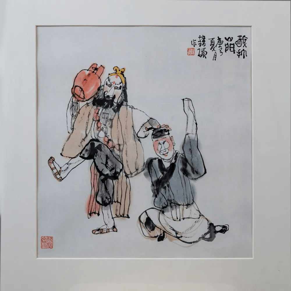 细节图细节图梨园清韵根植于古典题材,恬静而淡雅,韩硕的作品,灵秀但