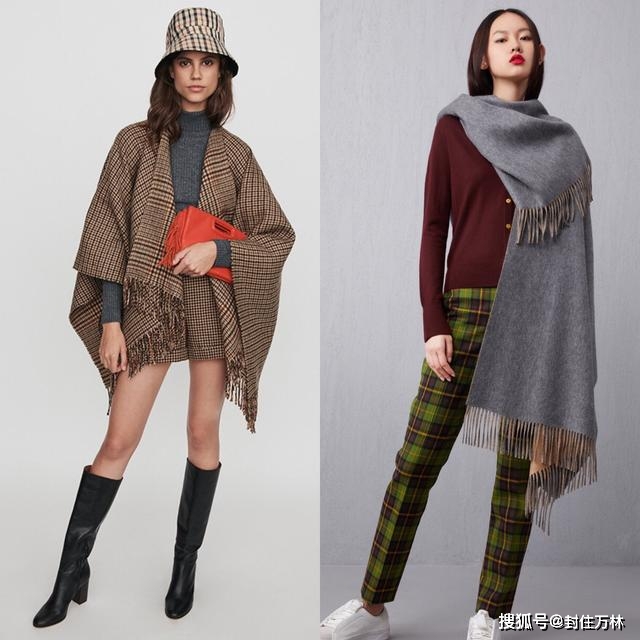 整体 冬天“披肩”既保暖，又能提升时尚感！穿法灵活，风格多变