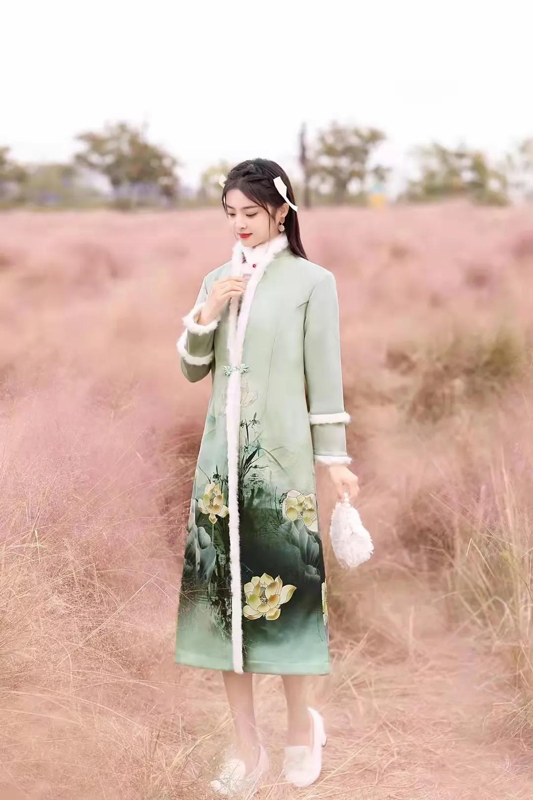 气质 旗袍女人别错过这件唐装外套,穿上绽放十足的古色古香女人味!