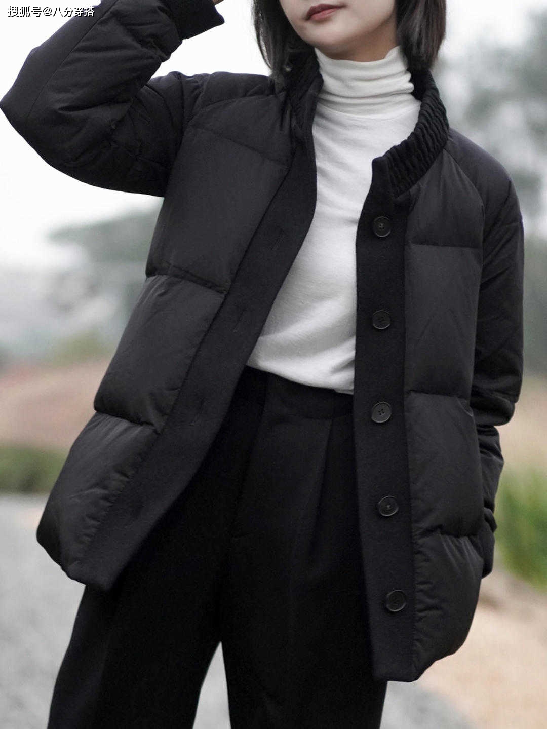 设计 别再选基础款羽绒服了！西装+羽绒服拼接设计才是真时髦，还暖和