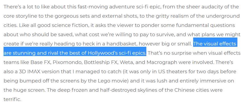 电影|《流浪地球》稳了，应该看看外国观众的真实评价了