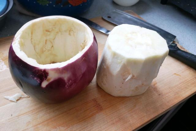 茄子不仅可吃还可用来盛菜 茄杯子 不一样的茄子的料理 面糊 全网搜