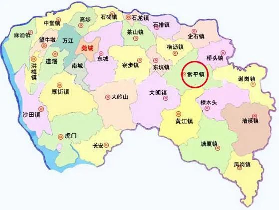 广东常平地图图片