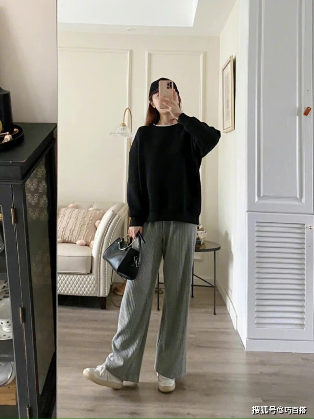 显得 一条阔腿裤的8种搭配，百搭又气质，用一件单品搞定秋冬时尚