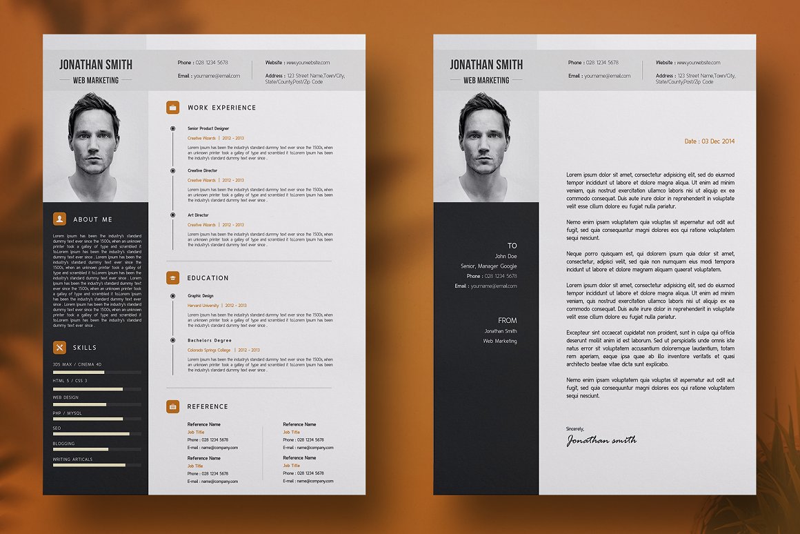 国外简历设计欣赏!就这么简单