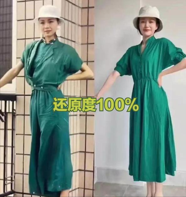 漂亮 “母女俩对比照”走红网络，一样的衣服和造型，网友：妈妈更出众