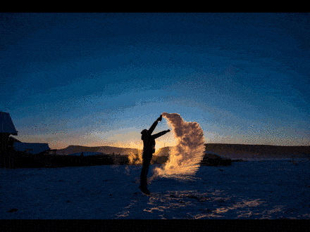 白昼时长超过19小时;还有一部分时间泼水便能成冰,大雪会让一切喧闹的