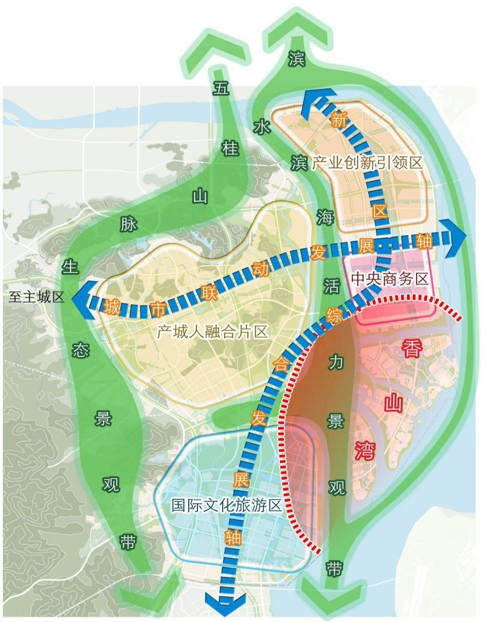 馬鞍島改名了中山翠亨新區最新規劃四大區域構建新格局