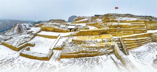 石峁古城复原图图片