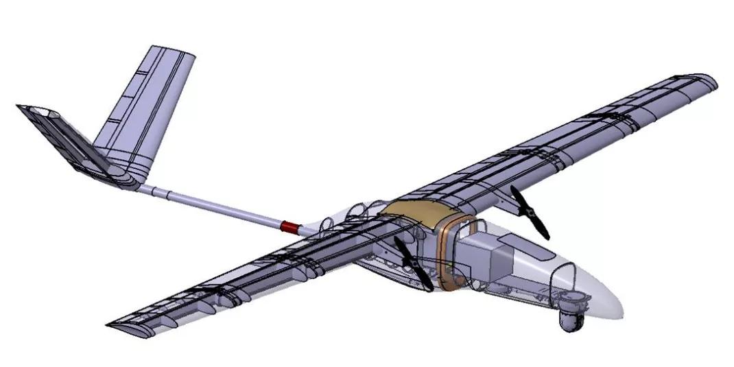 西安航空学院自主研发设计的“三文鱼”无人机试飞成功