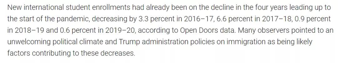 新生|美国国际学生暴跌15%背后的真相！