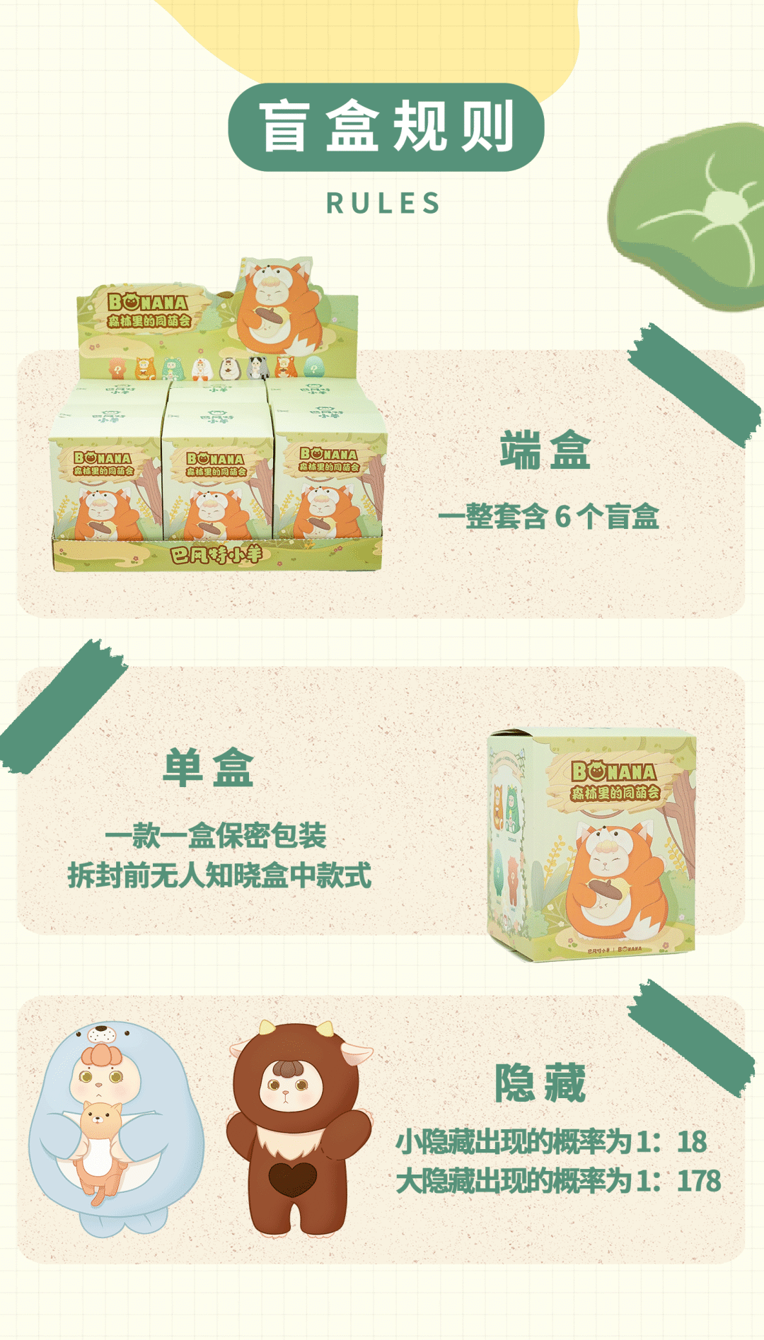 毛料 潮玩新品 | 巴风特小羊-森林里的同萌会毛绒盲盒