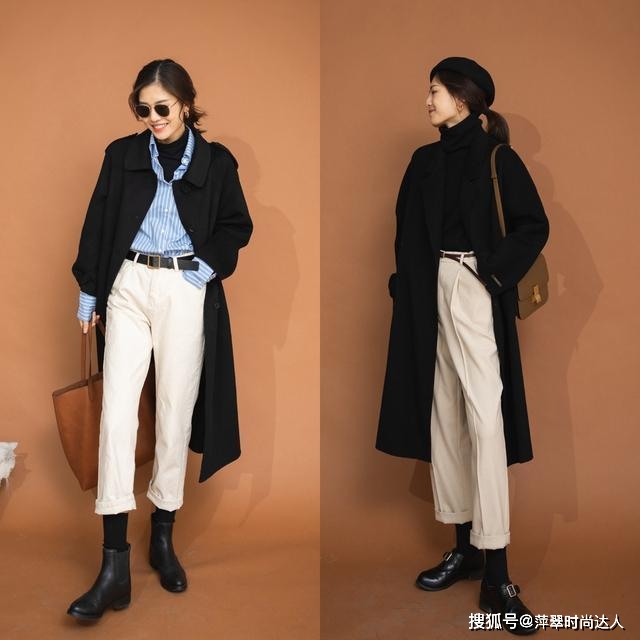 圆头 九分裤短靴，利落显瘦又显高，秋冬这么穿很有气质