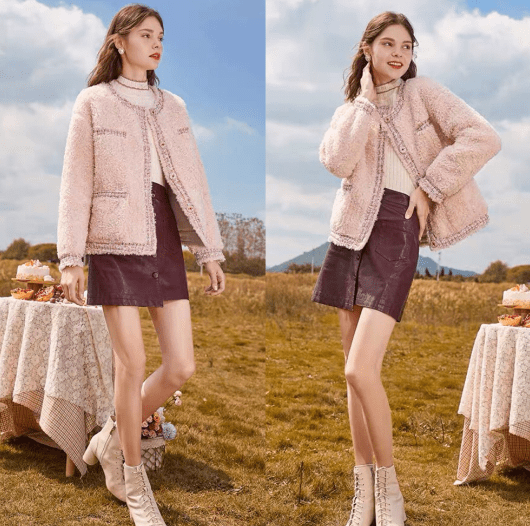 显得 短外套+长裤子才是秋冬最佳CP，小个子女生照着穿，显高又显瘦