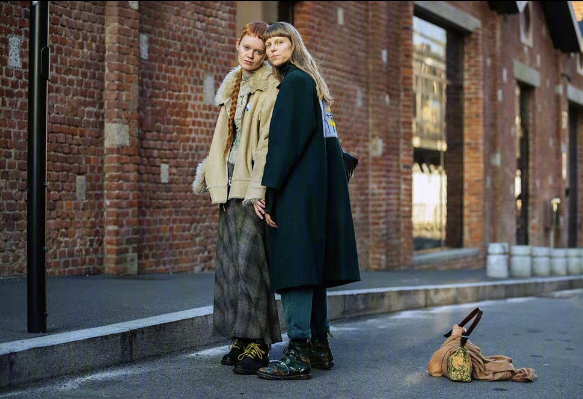 貂绒 温度与风度都要，秋冬季秀场外的模特在穿什么？快来看一看