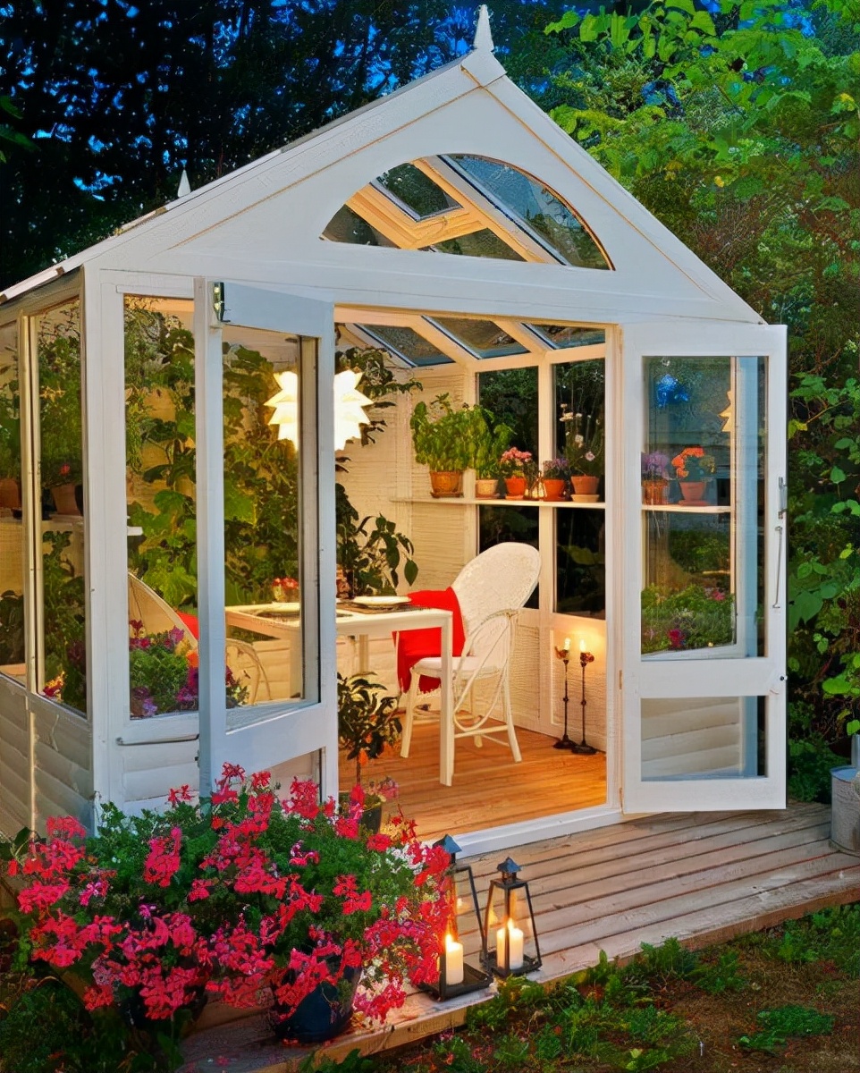 30款花园阳光房做法案例 打造冬天花园里最温暖舒适的地方 粉紫色