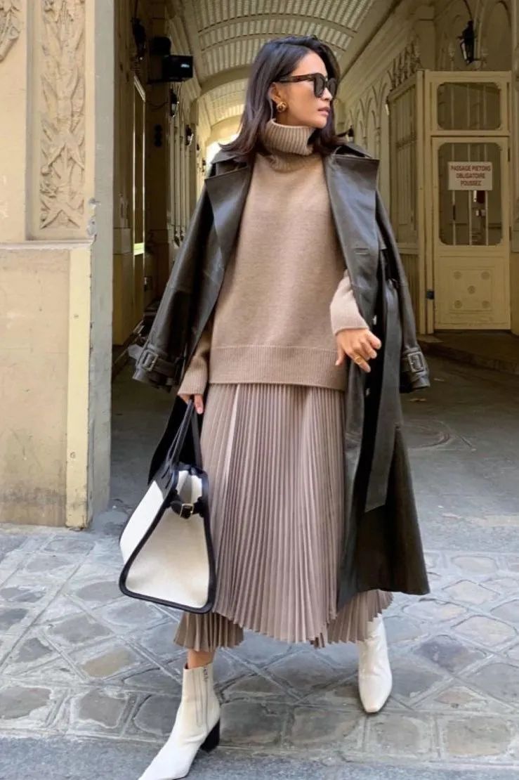 毛衣 比驼色更好穿，今年冬天“奶茶色”火了！