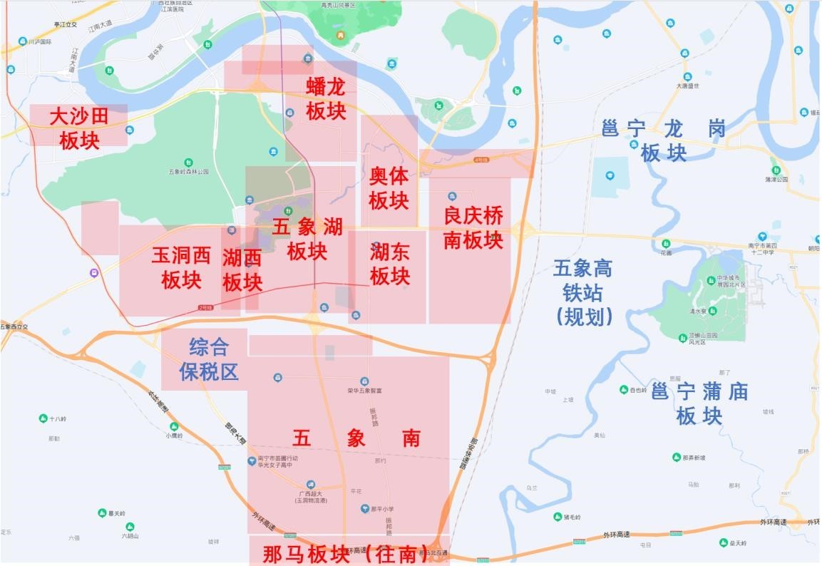 南宁五象湖地图图片