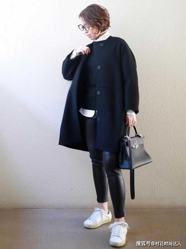非常强 撑起整个冬天的“大衣”穿搭，40+小个子搭配示范，优雅高级