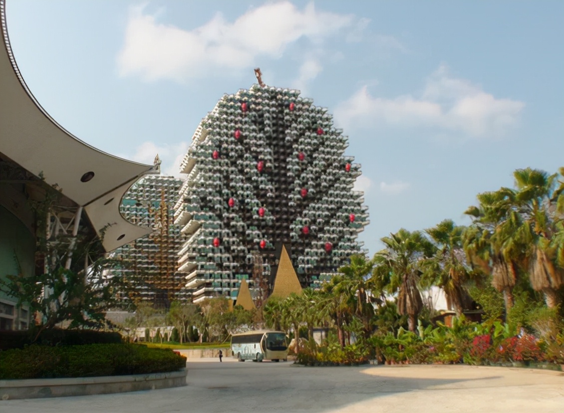 半岛体育app官方网海南有座“奇葩”的客栈大楼表面像棵大树现已成网红打卡地(图3)