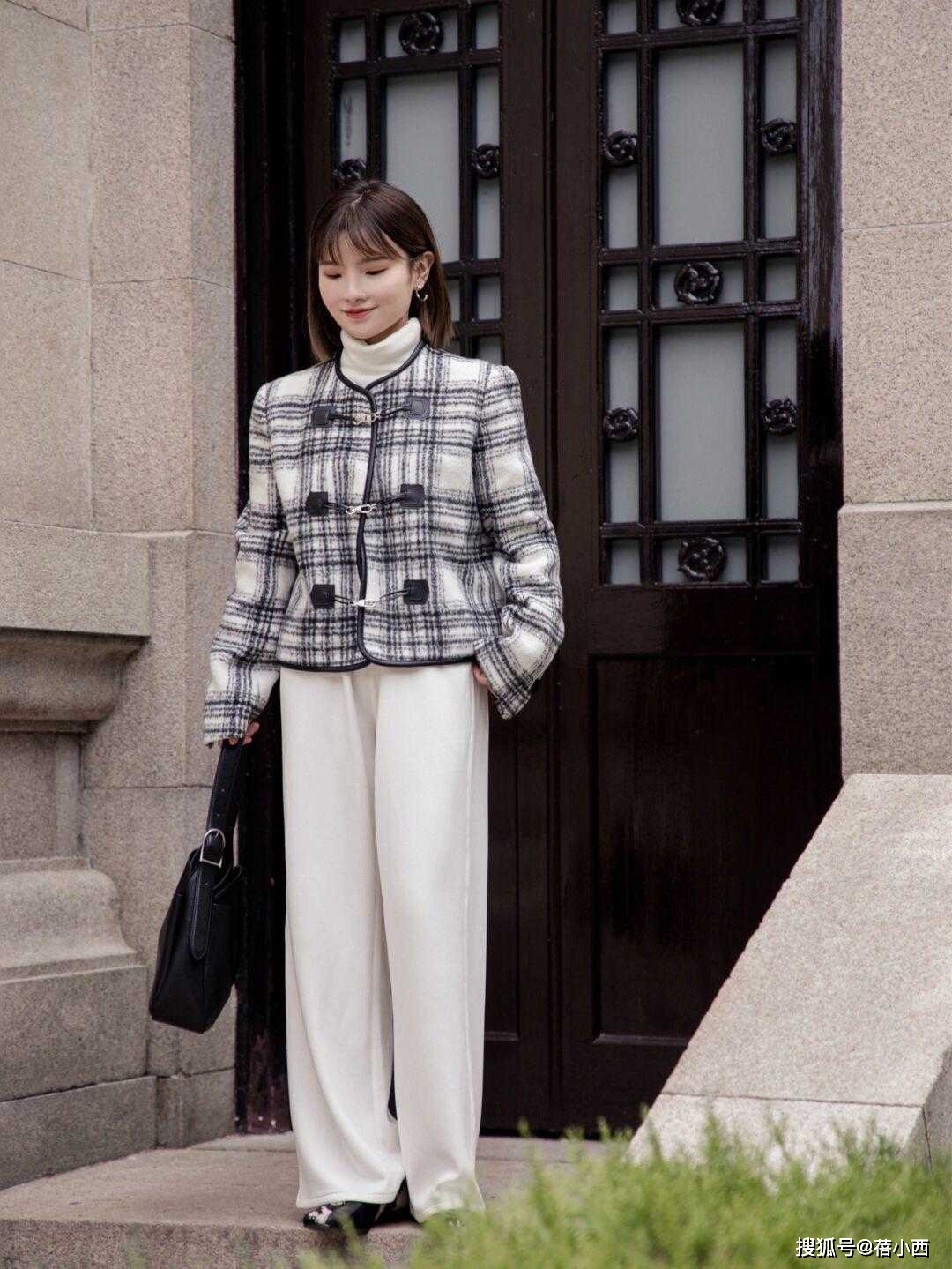 黑色 穿什么都不能没有小香风，优雅时髦有气质，基础款照样好看！