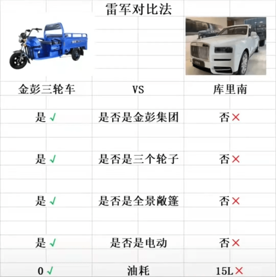 雷军对比法图片图片