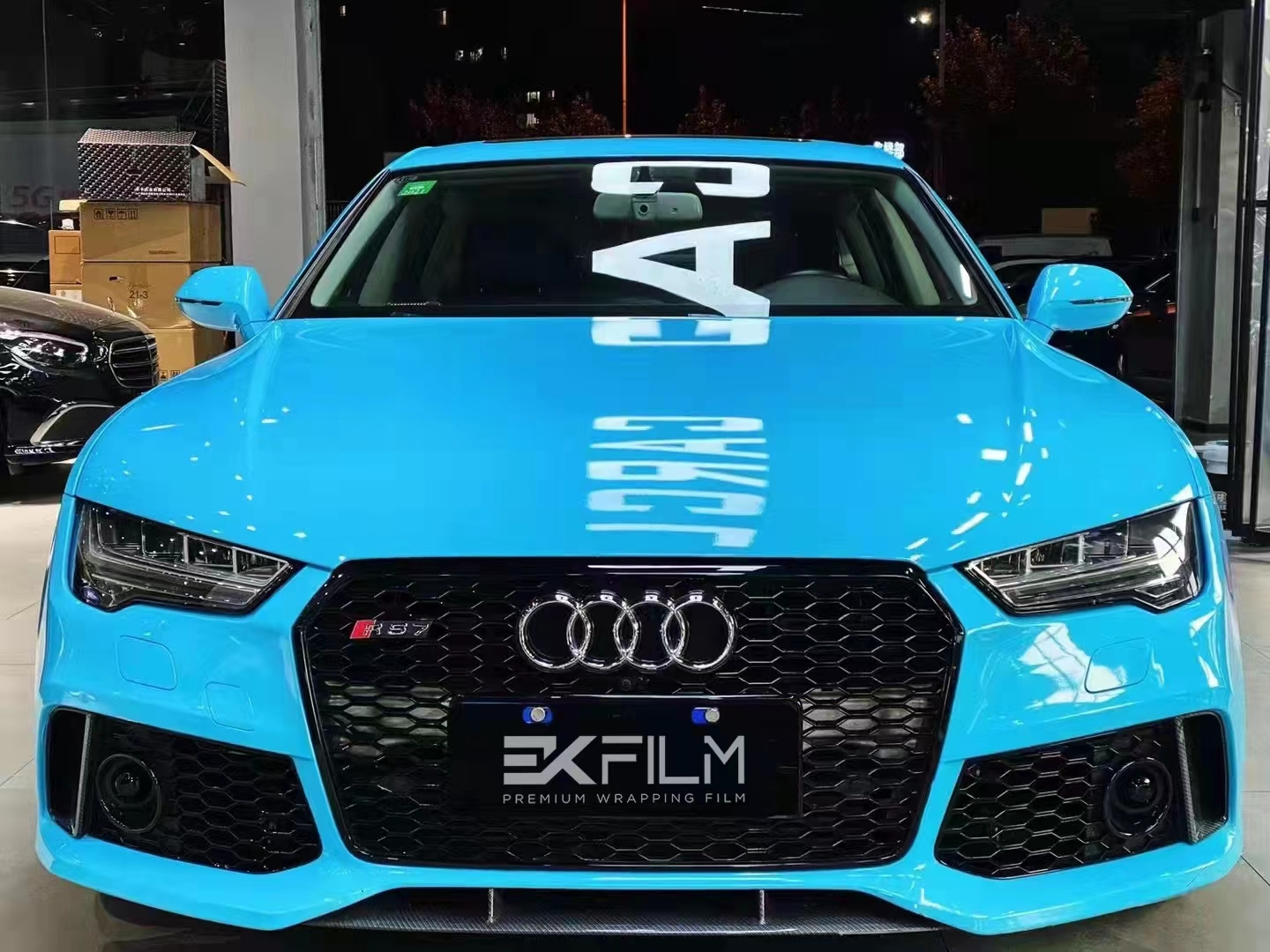 ekfilm改色膜–ek改色膜奥迪a7亮天空蓝