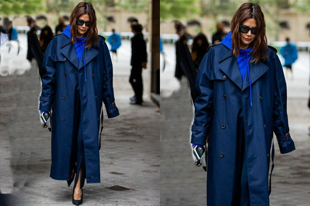 皇家 没想到,知性藏青色也能穿得如此时髦感,与皇家蓝搭配也太别致了