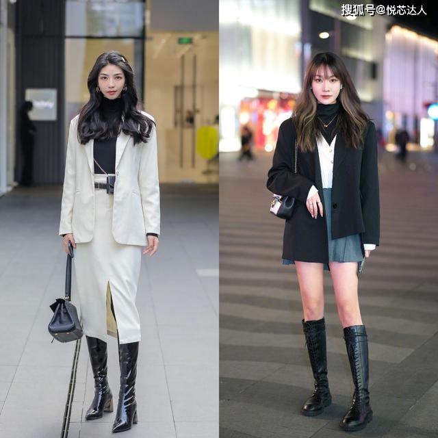 小腿肚 一年四季都能穿的中筒靴，3个穿搭思路，让你的春天变得洒脱大方