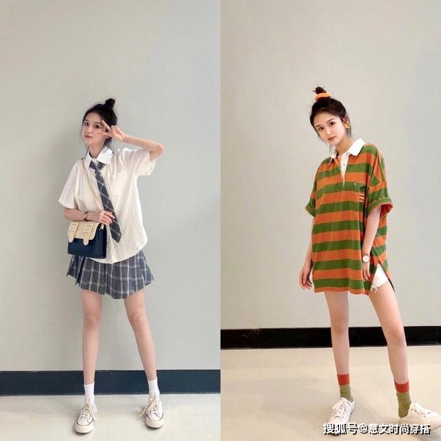 右图 立秋后，小个子女生怎么穿？借鉴这18套日常搭配，助你秒变时髦精