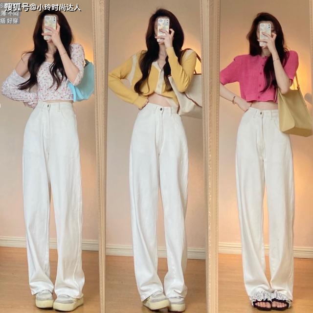 上半身 徐璐真是时髦精,穿“花吊带+牛仔裤”显高显腿长,小个子可照穿