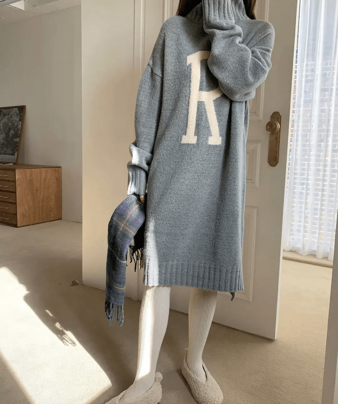 马海毛 冬天毛衣精选篇：25+的小姐姐复古毛衣好漂亮，是传统与简化结合